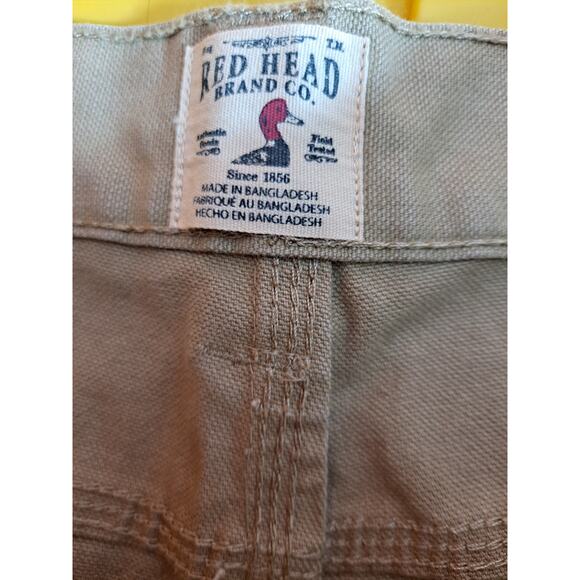 NWT Red Head Brand Co Men's Beige RH Canvas Cargo Shorts Size 38 - Picture 5 of 5